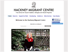 Tablet Screenshot of hackneymigrantcentre.org.uk
